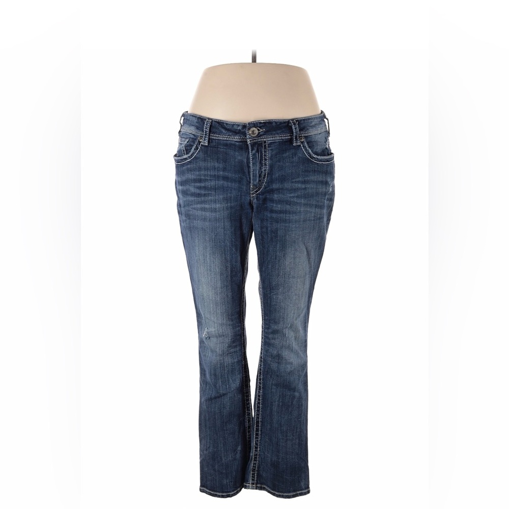 Silver Berkeley Jeans Women's size 20 Blue Bootcut Denim